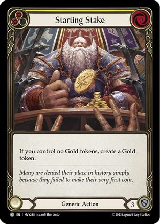Starting Stake (HVY238) - Heavy Hitters Rainbow Foil