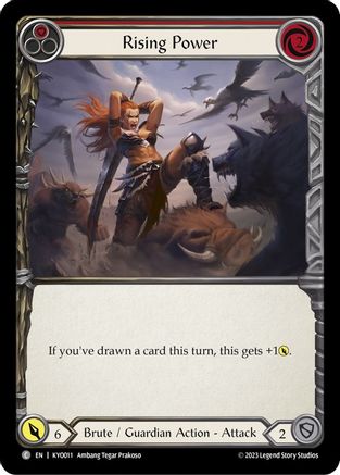 Rising Power (Red) (KYO011) - Blitz Deck: Heavy Hitters - Kayo