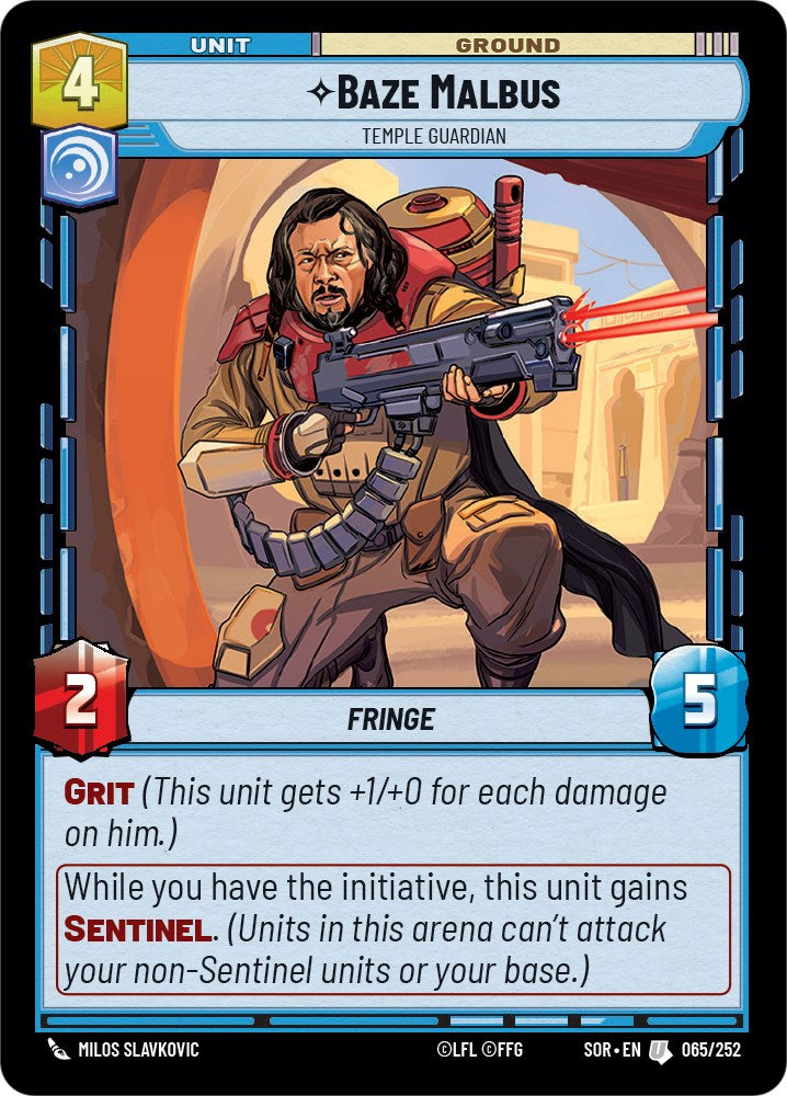 Baze Malbus - Temple Guardian (065/252) [Spark of Rebellion]