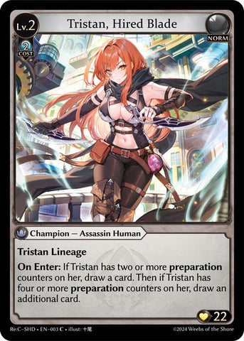 Tristan, Hired Blade (003) [Tristan Re:Collection, Shadowdancer]