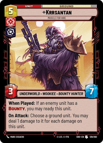 Krrsantan - Muscle for Hire (139/262) (139/262) [Shadows of the Galaxy]