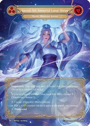 Sacred Art: Immortal Lunar Shrine // Inner Chi (Marvel) (MST032) - Part the Mistveil Cold Foil