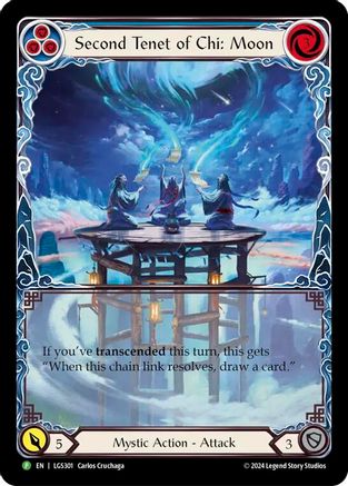 Second Tenet of Chi: Moon - LGS301 (LGS301) - Flesh and Blood: Promo Cards Rainbow Foil