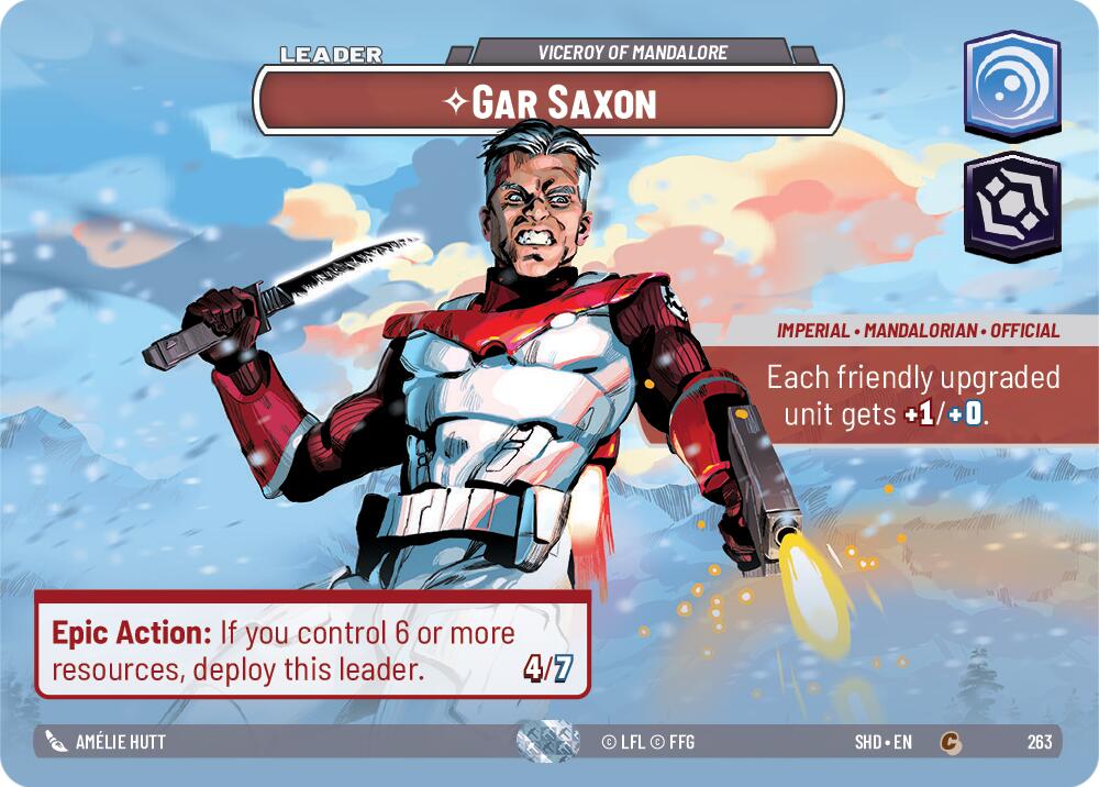 Gar Saxon - Viceroy of Mandalore (263) (Showcase) (263) [Shadows of the Galaxy]