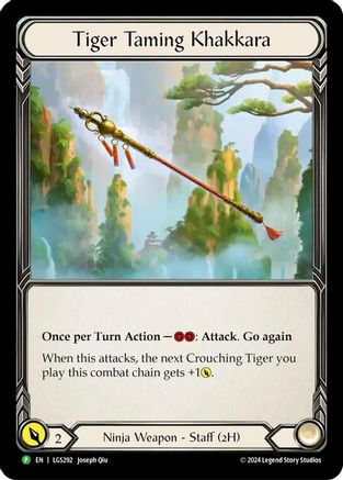 Tiger Taming Khakkara - LGS292 (LGS292) - Flesh and Blood: Promo Cards Rainbow Foil