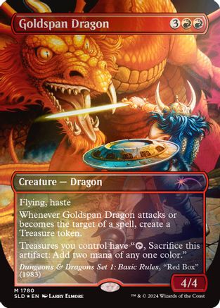 Goldspan Dragon (Rainbow Foil) [Secret Lair Drop Series]