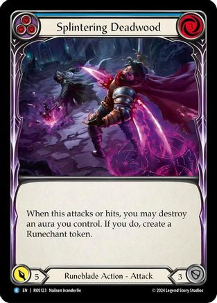 Splintering Deadwood (Blue) (ROS123) - Rosetta Rainbow Foil