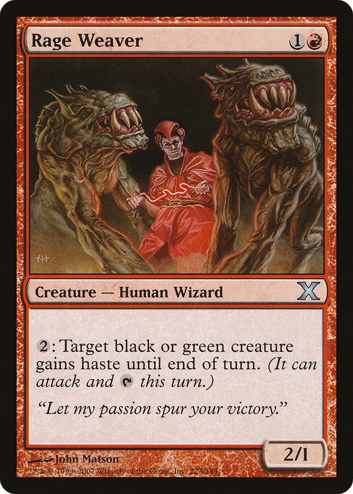 Rage Weaver (10E-223) [Tenth Edition]