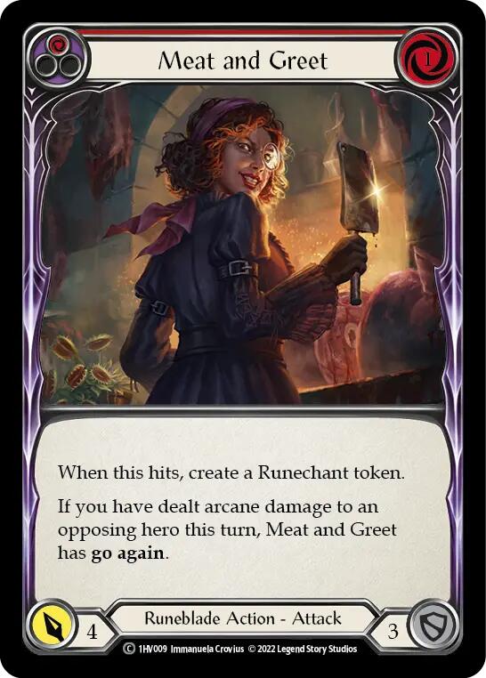 Meat and Greet (Red) [1HV009] (Historic Pack 1 Blitz Deck Viserai)