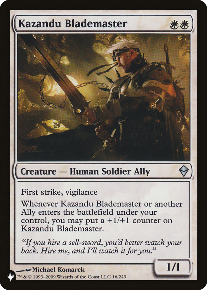Kazandu Blademaster [The List]