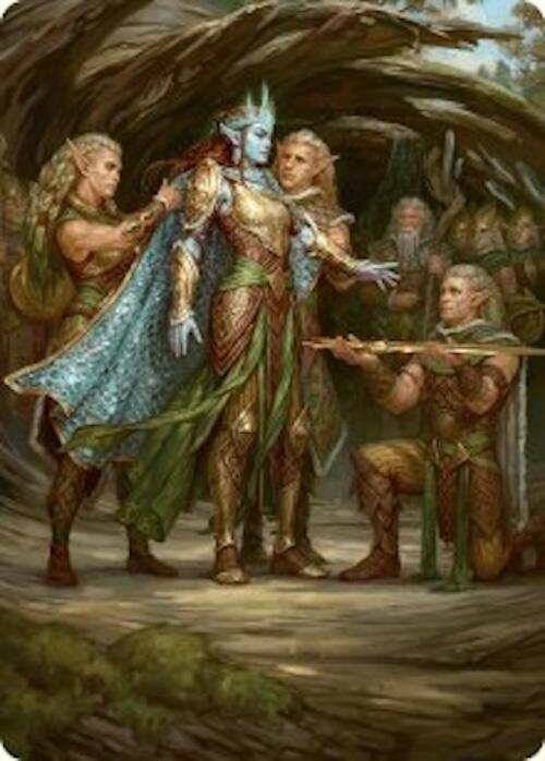 Lathril, Blade of the Elves Art Card (48/54) [Foundations Art Series]