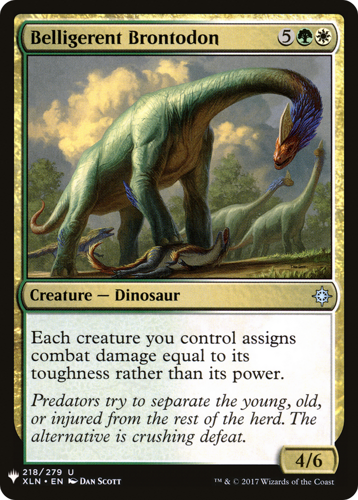 Belligerent Brontodon (LIST-218) [The List]