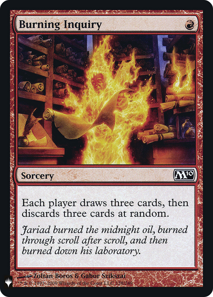 Burning Inquiry (LIST-128) [The List]