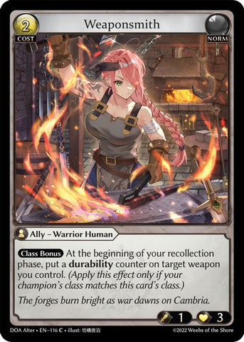 Weaponsmith (116) [Dawn of Ashes: Alter Edition]