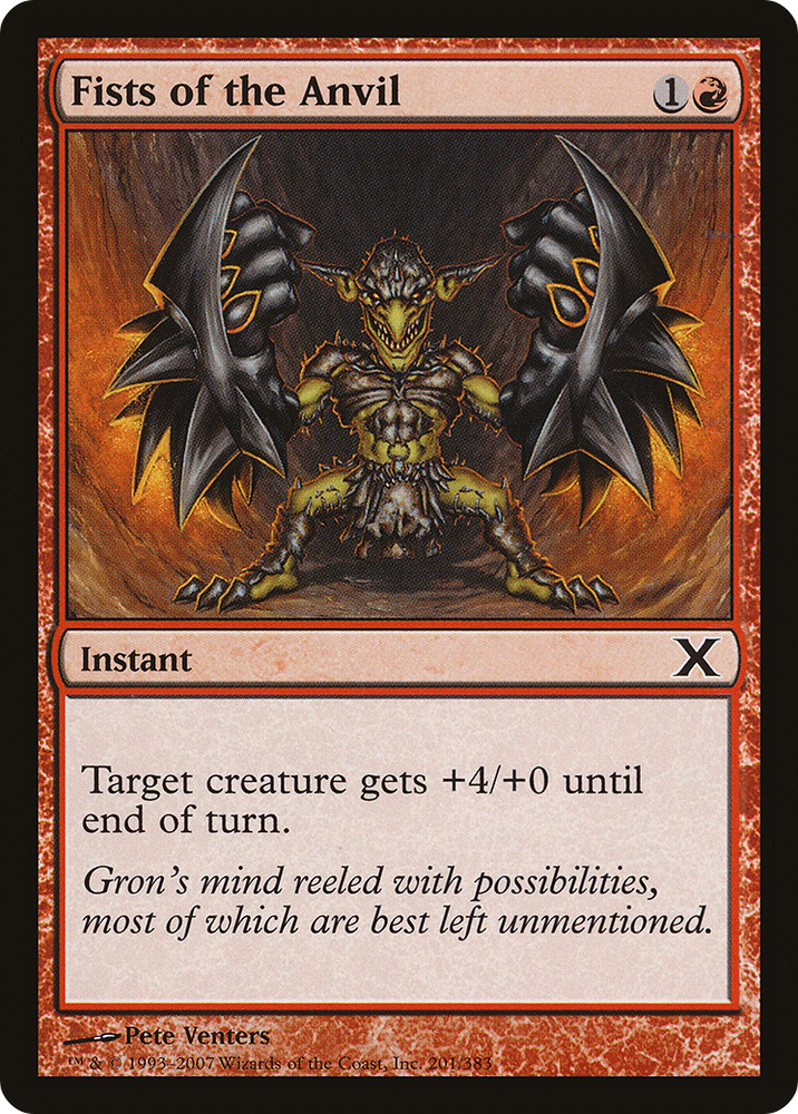 Fists of the Anvil (10E-201) [Tenth Edition] Foil