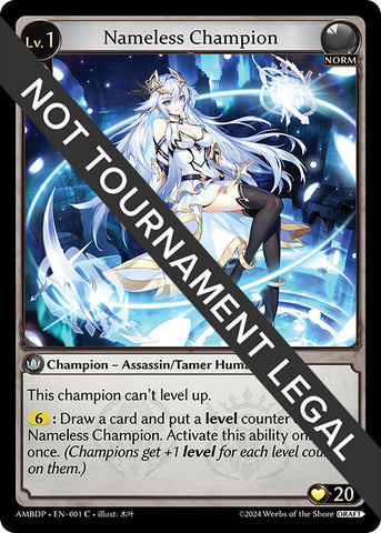 Nameless Champion (Assassin/Tamer) (001) [Mortal Ambition Draft Pack]