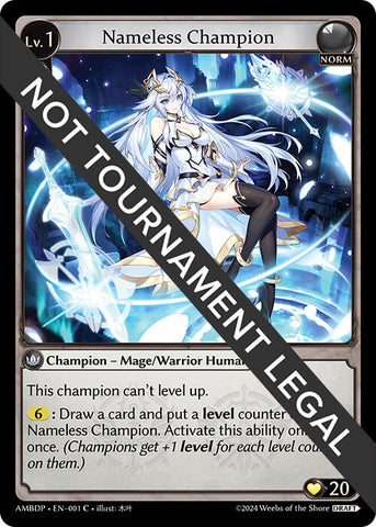 Nameless Champion (Mage/Warrior) (001) [Mortal Ambition Draft Pack]