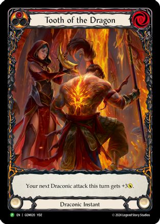 Tooth of the Dragon (Red) (GEM020) - GEM Pack 1 Rainbow Foil