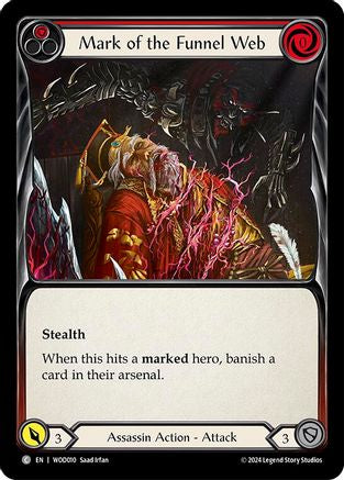 Mark of the Funnel Web (Red) [WOD010] (The Hunted Arakni, Web of Deceit Blitz Deck)