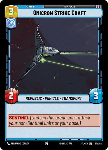 Omicron Strike Craft (064/262) [Jump to Lightspeed]