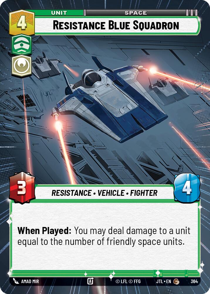 Resistance Blue Squadron (Hyperspace) (364) [Jump to Lightspeed]