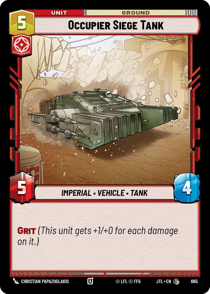 Occupier Siege Tank (Foil) (665) [Jump to Lightspeed]