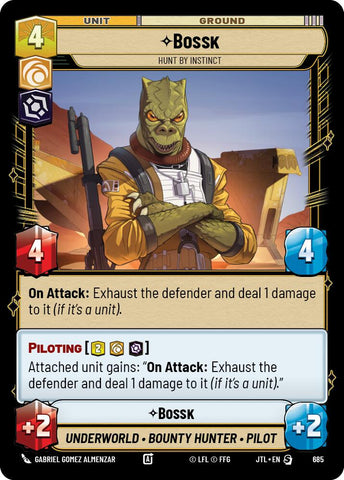 Bossk - Hunt By Instinct (Foil) (685) [Jump to Lightspeed]