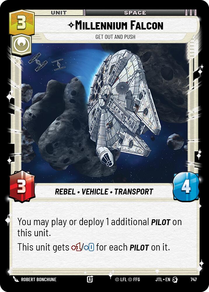 Millennium Falcon - Get Out And Push (Foil) (747) [Jump to Lightspeed]