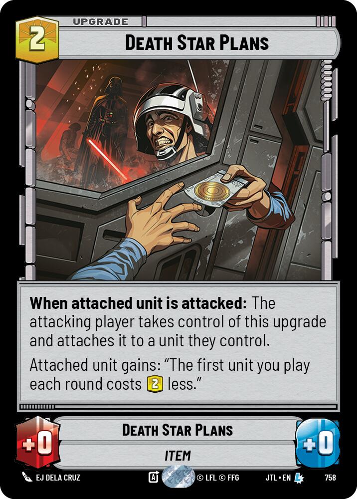 Death Star Plans (Foil) (758) [Jump to Lightspeed]