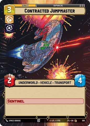 Contracted Jumpmaster (Hyperspace Foil) (918) [Jump to Lightspeed]