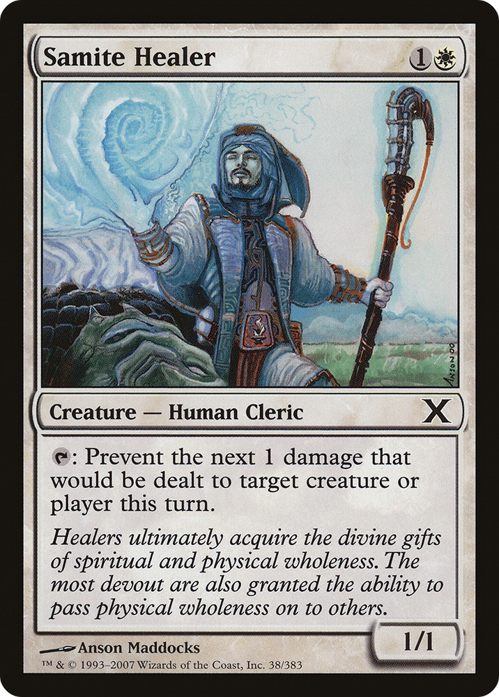 Samite Healer (10E-038) [Tenth Edition]