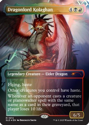 Dragonlord Kolaghan (1972) (Rainbow Foil) [Secret Lair Drop Series]