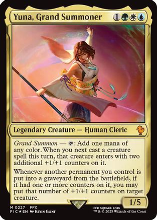 Yuna, Grand Summoner (Surge Foil) [FINAL FANTASY Commander]