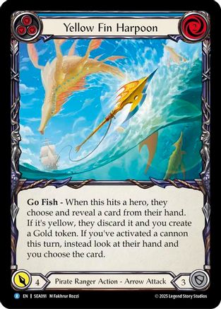 Yellow Fin Harpoon (SEA091) - High Seas Rainbow Foil