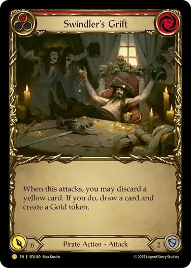 Swindler's Grift (Red) (Treasure) [SEA169] (High Seas)  Cold Foil