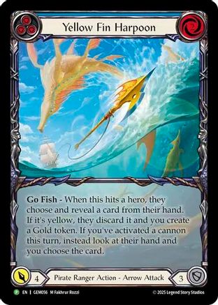 Yellow Fin Harpoon (GEM056) - GEM Pack 2 Rainbow Foil