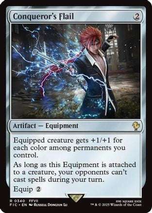 Conqueror's Flail (Surge Foil) [FINAL FANTASY Commander]
