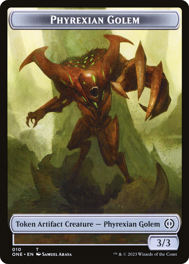 Phyrexian Golem (TONE-010) [Phyrexia: All Will Be One Tokens]