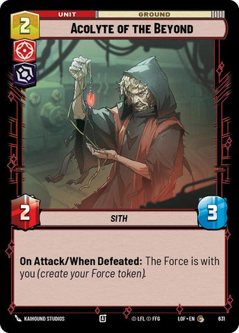 Acolyte of the Beyond (631) (Foil) (631) [Legends of the Force]