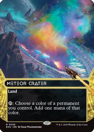 Meteor Crater (0026) (Borderless) [Edge of Eternities: Stellar Sights]