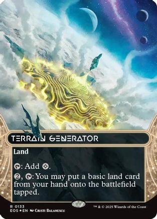 Terrain Generator (0133) (Borderless) (Galaxy Foil) [Edge of Eternities: Stellar Sights]