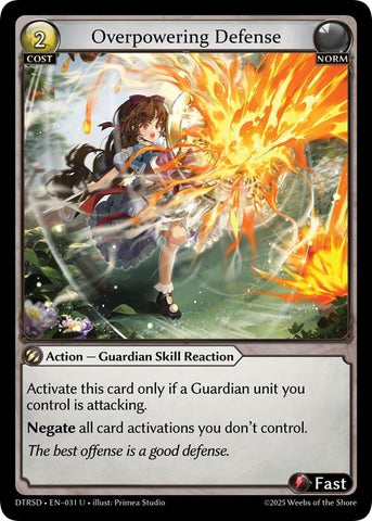 Overpowering Defense (31) [Distorted Reflections Starter Decks]