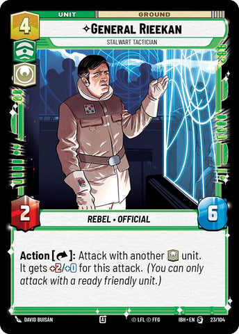 General Rieekan (23/104) - Stalwart Tactician (23/104) [Intro Battle: Hoth]