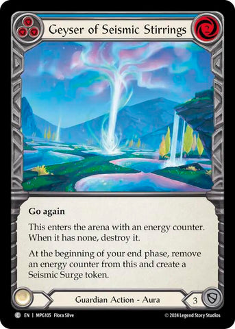 Geyser of Seismic Stirrings (Blue) [MPG105] (Mastery Pack Guardian)  Rainbow Foil