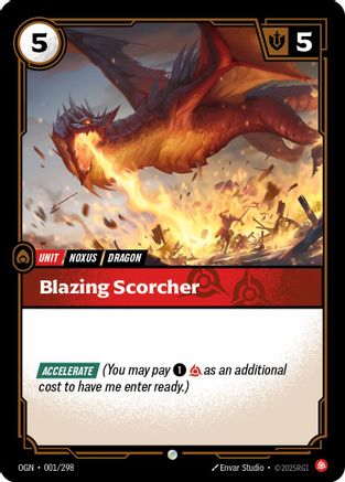 Blazing Scorcher (001/298) - Origins Foil