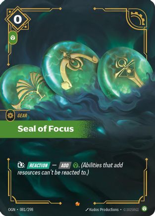 Seal of Focus (081/298) - Origins Foil