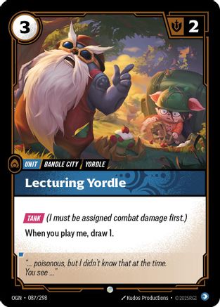 Lecturing Yordle (087/298) - Origins Foil
