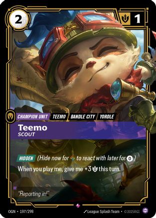 Teemo - Scout (197/298) - Origins Foil