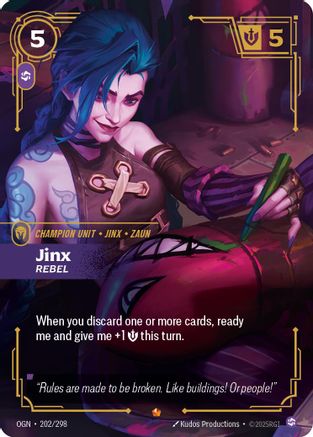 Jinx - Rebel (202/298) - Origins Foil