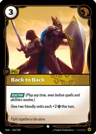 Back to Back (206/298) - Origins